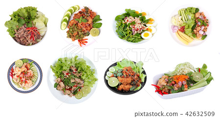 Spicy and sour mixed herb salad Spicy and sour mixed herb salad 42632509