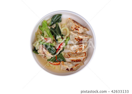 Steamed stuffing flour topped Chinese kale Steamed stuffing flour topped Chinese kale 42633133