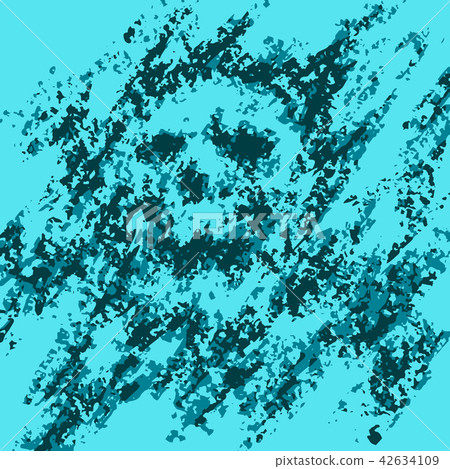 Scary skull abstraction from debris. Vector 42634109