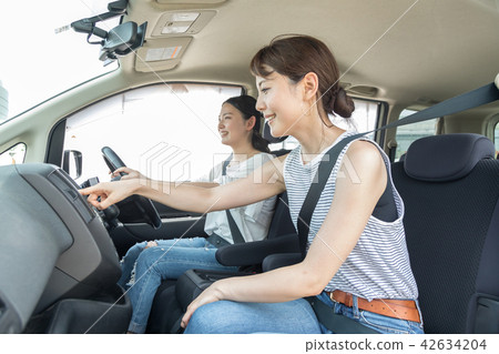 Youth drive trip girls journey 42634204