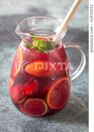 A pitcher of Spanish fruit Sangria 42635052