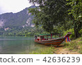 boats on the lake in Thailand 42636239