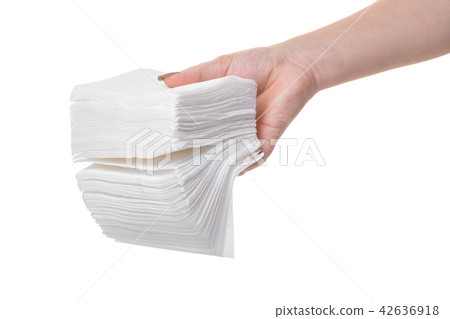 pack of napkins in hand pack of napkins in hand 42636918