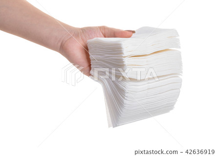 pack of napkins in hand pack of napkins in hand 42636919
