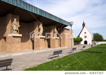 Gallery of Saints before Velehrad Basilica Gallery of Saints before Velehrad Basilica 42637167