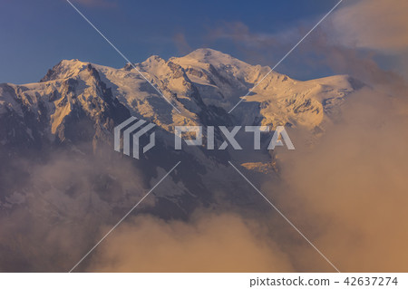 Mont Blanc massif in the French Alps 42637274
