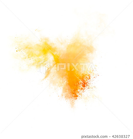 Colorful powders on white background Colorful powders on white background 42638327