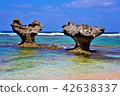 Japan, Okinawa, Ryukyu, Seaside, Kouri Island, Heart Shaped Rock, Beach, Summer, Sea, Seascape, Sunny, Sunny 42638337