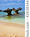 Okinawa, Ryukyu, Seaside, Kouri Island, Heart Shaped Rock 42638344
