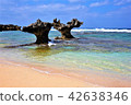 Okinawa, Ryukyu, Seaside, Kouri Island, Heart Shaped Rock 42638346