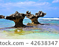 Okinawa, Ryukyu, Seaside, Kouri Island, Heart Shaped Rock 42638347