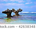 Okinawa, Ryukyu, Seaside, Kouri Island, Heart Shaped Rock 42638348