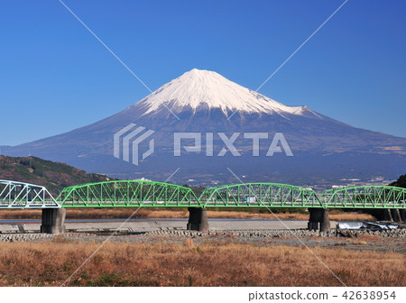 Fujikawa Bridge和富士山 -  6061 42638954
