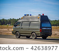 MONTE REAL, PORTUGAL-September 10: Military ambulance standing a 42638977