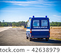 Military ambulance standing at Base 42638979
