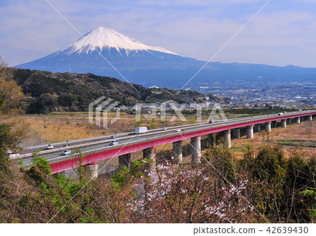 Tomei Fujikawa Bridge和春天Fuji-6152 42639430