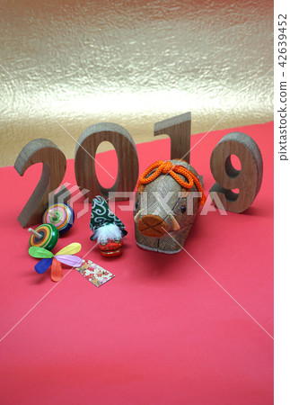 New year's card / boar year 42639452