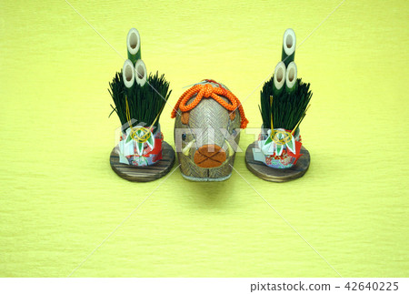 New year's card / boar year New year's card / boar year 42640225