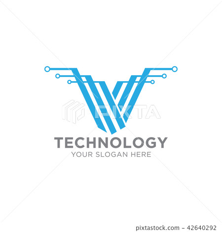 Abstract technology logo template vector icon Abstract technology logo template vector icon 42640292