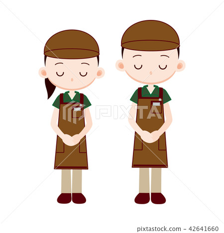 Clerk of a brown work cap · tea apron uniform Clerk of a brown work cap · tea apron uniform 42641660