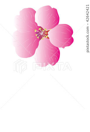 Prefecture Flower Simple Tochigi Yashiro Azalea - Stock Illustration  [42642421] - PIXTA