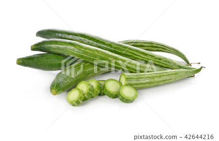 Snake gourd over white background 42644216