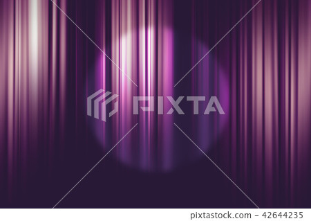 spotlight on purple movie theater curtains 42644235