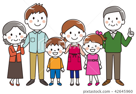 Three generations family smile Three generations family smile 42645960