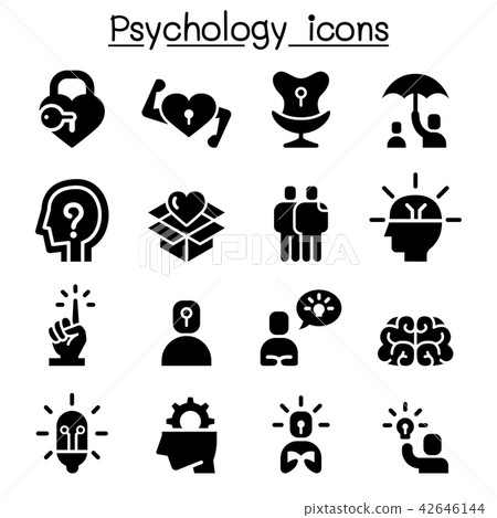Psychology icon set 42646144