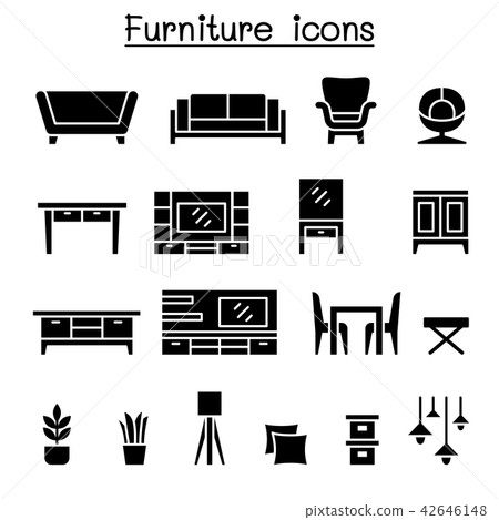 Furniture icon set 42646148