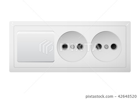 Electrical socket Type C with switch. Receptacle from South America. 42648520