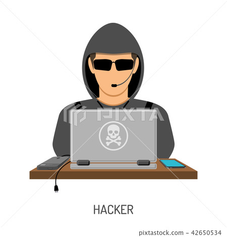 Cyber Crime Concept with Hacker 42650534