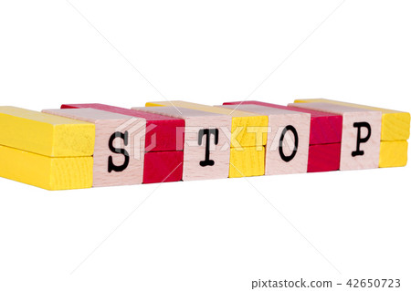 Wood block stop stop texture Wood block stop stop texture 42650723