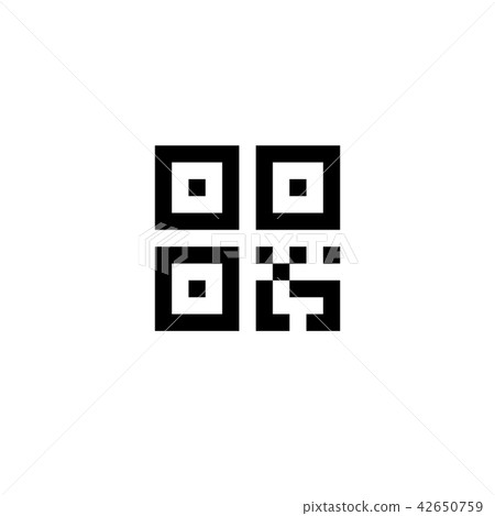 Simple digital qr code sign Simple digital qr code sign 42650759