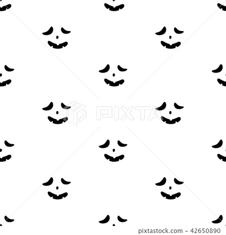 Set of scary faces Halloween pumpkins 42650890