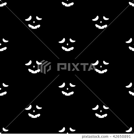 Set of scary faces Halloween pumpkins 42650891
