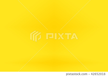 Yellow empty studio room background, template mock up for display of content or product Yellow empty studio room background, template mock up for display of content or product 42652018