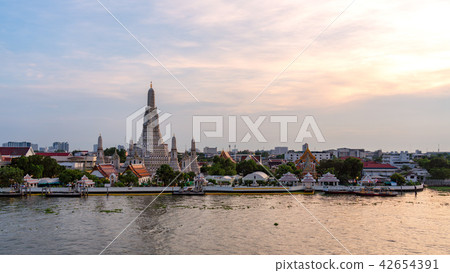 黎明寺寺廟黃昏的 42654391