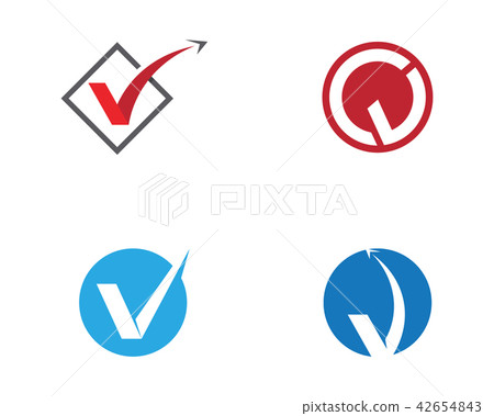 V Letter Logo Template vector 42654843