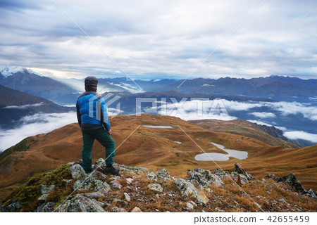 Tourists in the mountains Tourists in the mountains 42655459