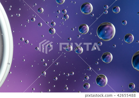 Close up Water drops on glass, orange background, Close up Water drops on glass, orange background, 42655488