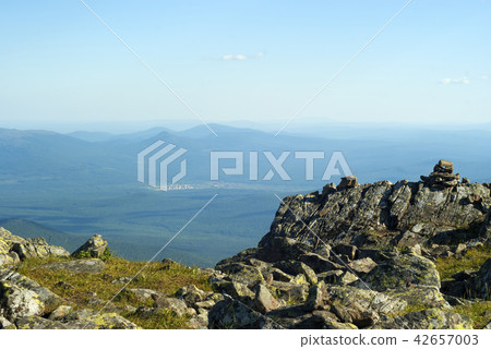 village lost in a mountain valley village lost in a mountain valley 42657003