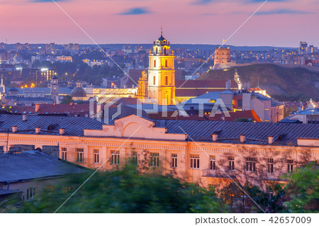 Vilnius. Aerial view of the city. Vilnius. Aerial view of the city. 42657009
