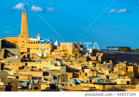 View of Ghardaia, a city in the Mzab Valley. UNESCO world heritage in Algeria View of Ghardaia, a city in the Mzab Valley. UNESCO world heritage in Algeria 42657104