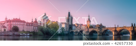 View of Charles bridge Prague, Czech Republic. View of Charles bridge Prague, Czech Republic. 42657330