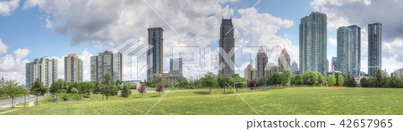 Panorama of the Mississauga, Ontario city center Panorama of the Mississauga, Ontario city center 42657965