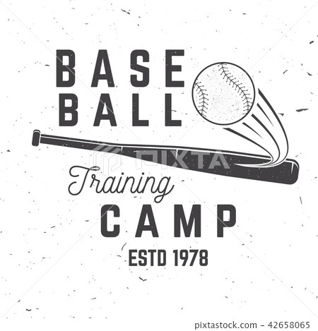 Baseball training camp. Vector illustration. Concept for shirt or logo, print, stamp or tee Baseball training camp. Vector illustration. Concept for shirt or logo, print, stamp or tee 42658065