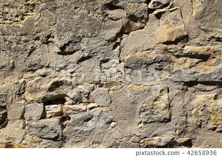 Texture of very old stone wall 42658936