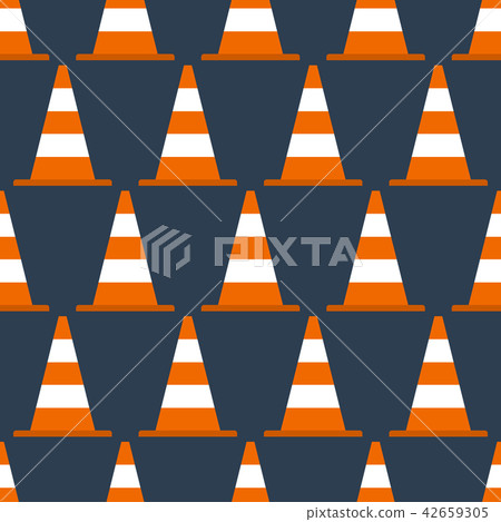 Seamless pattern with cones Seamless pattern with cones 42659305
