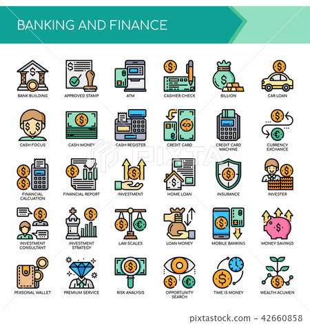 Banking and Finance,   Pixel Perfect Icons. 42660858